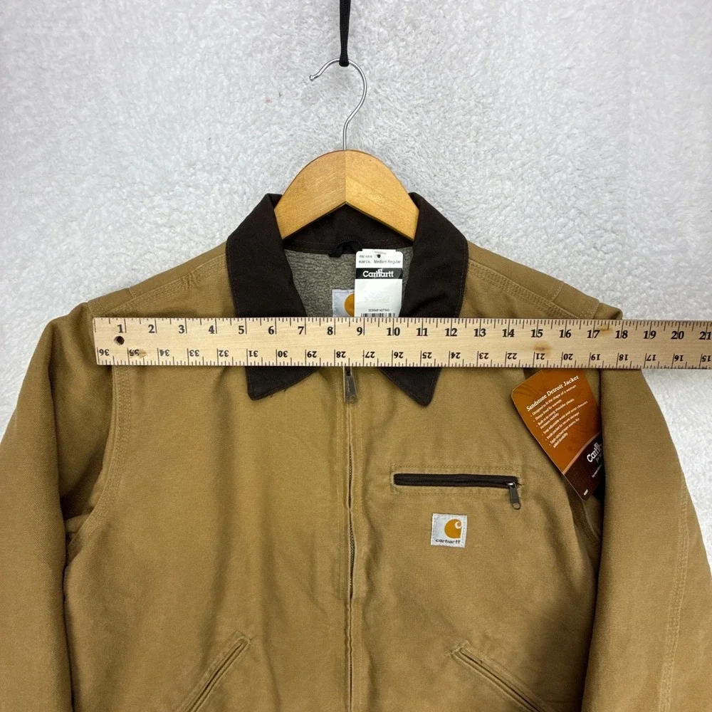 Carhartt Detroit Jacket Sherpa Lined Womens Medium WJ097 CML Camel Brown NWT NOS